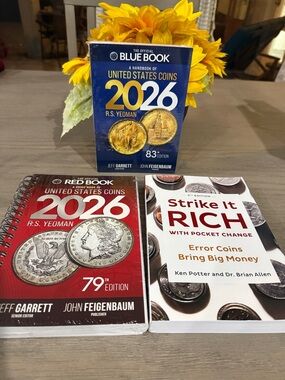 The Official Blue Book 2026 + Red Book 2026 + Strike It Rich - Coin Guide Bundle